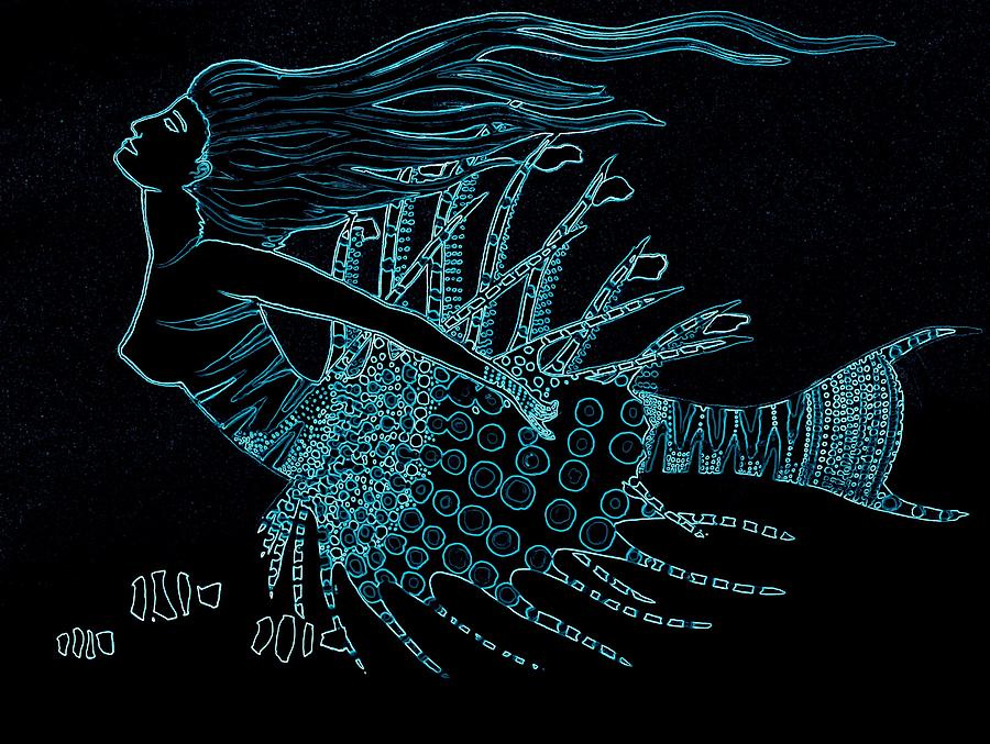 Bad Mermaid  Painting by Robert Francis