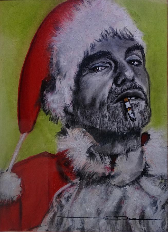 Bad Santa Painting by Eric Dee