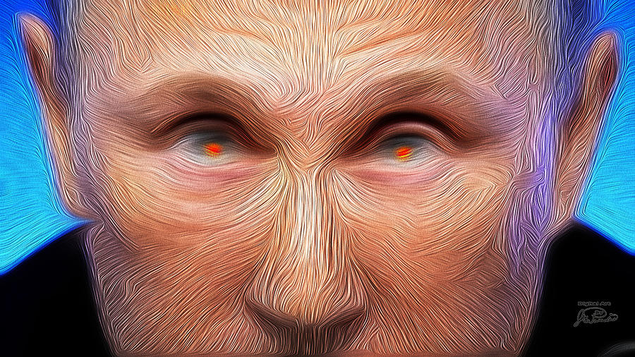 Vladamir Putin Digital Art - Bad Vlad The Sad Cad by Joe Paradis