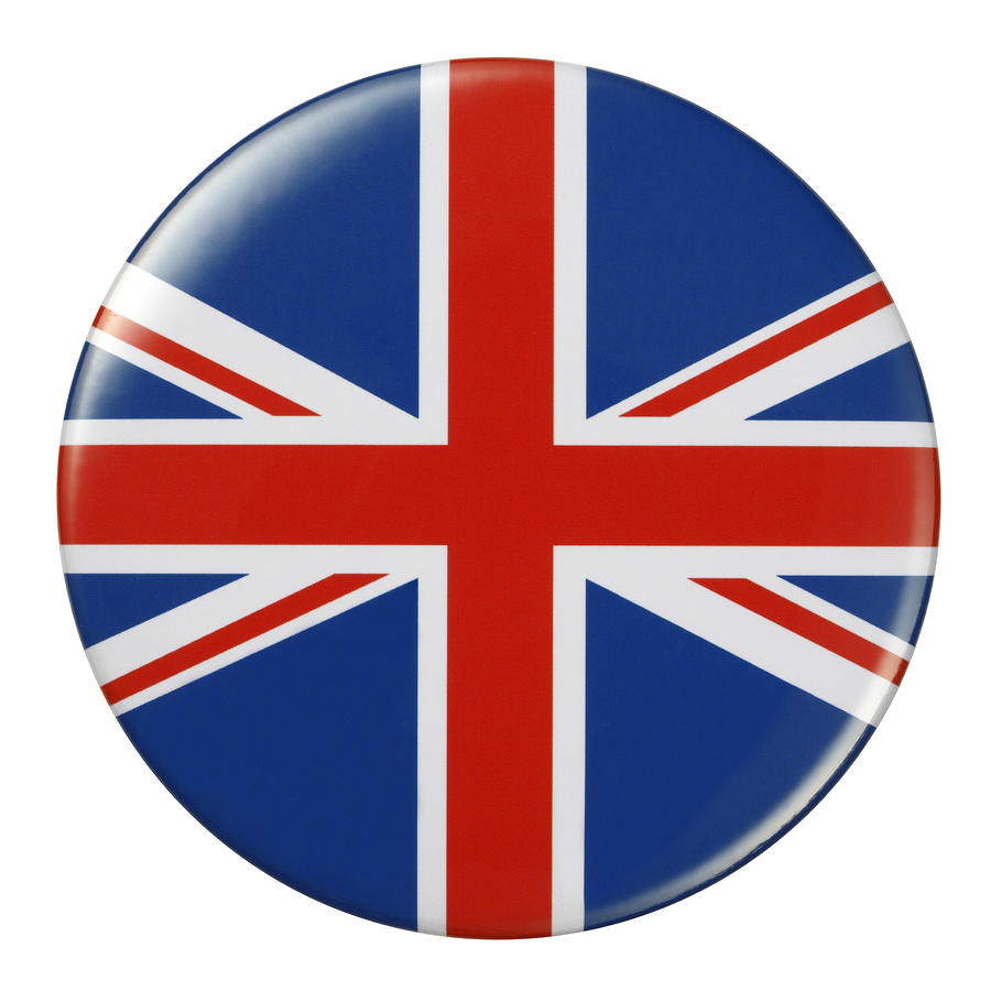 Badge - British flag Drawing by Studiocasper