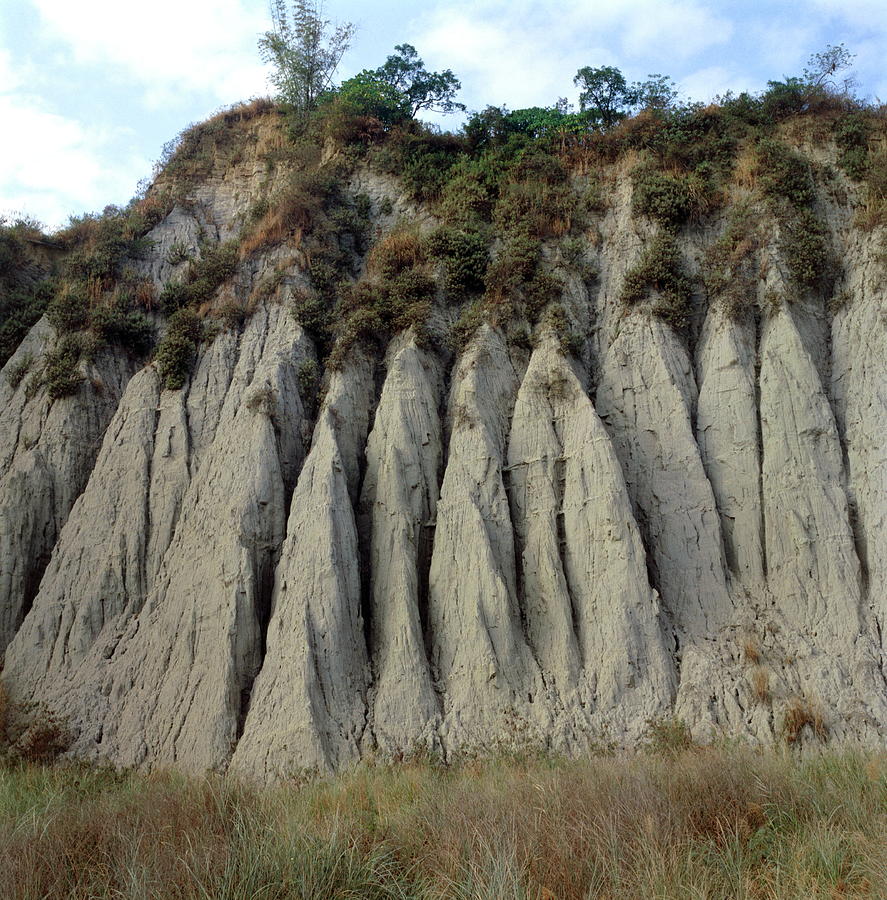 Cliff Photograph - Badland Erosion by Mark De Fraeye/science Photo Library