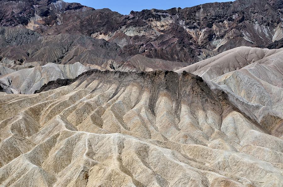 Badlands Capped by Lava Flows in Death Valley Photograph by Gregory ...