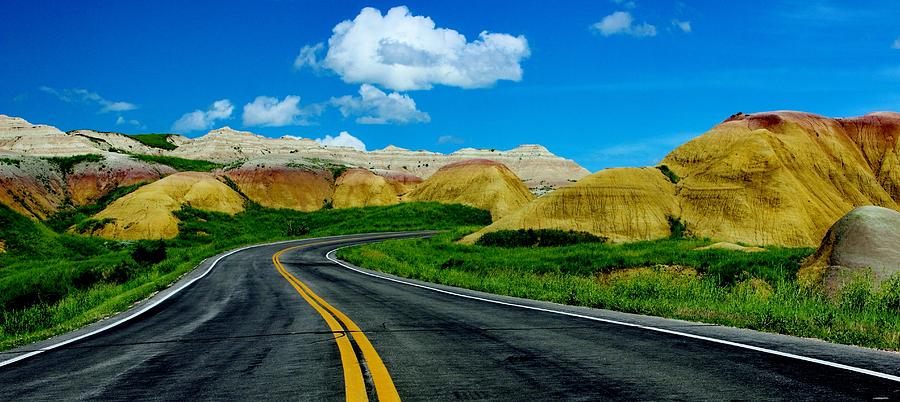Badlands Drive Photograph by Benjamin Yeager