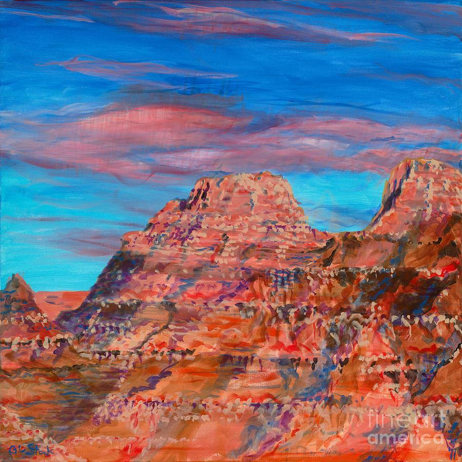 Badlands Dusk Painting by Gregory Stock - Fine Art America