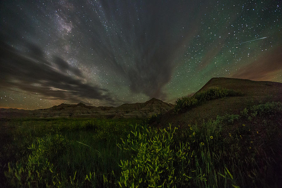 Badlands Meteor Photograph by Aaron J Groen