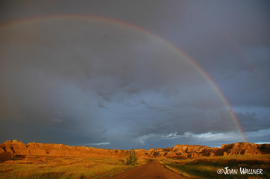 Badlands Rainbow Photograph by Joan Wallner