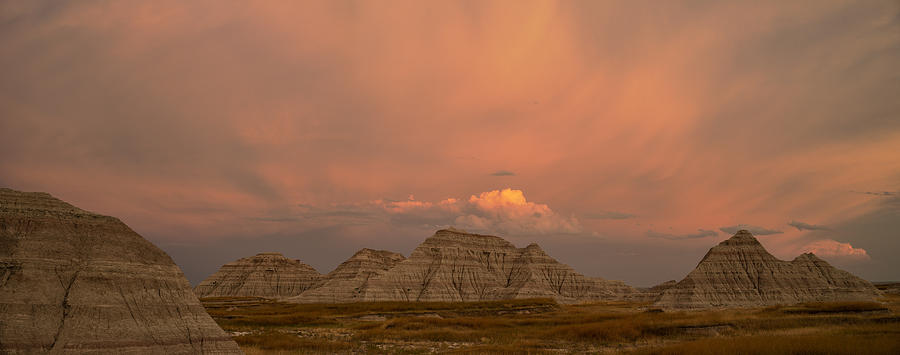 Sunset Photograph - Badlands Softlight South Dakota by Steve Gadomski