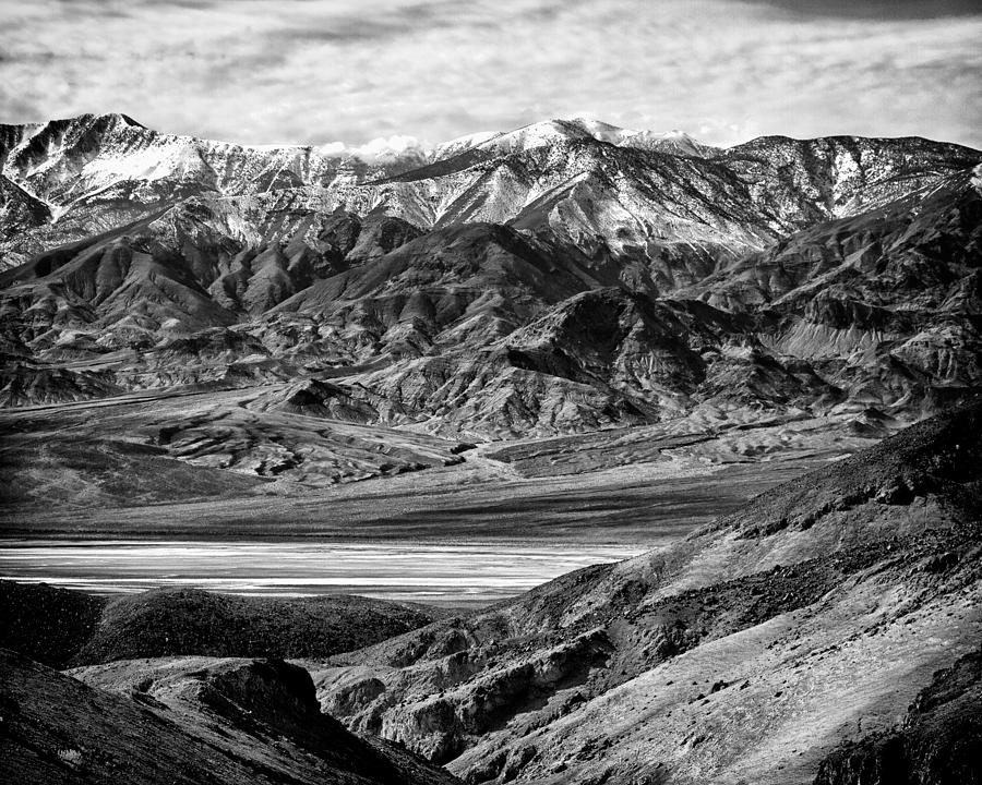 Death Valley National Park Photograph - Badwater and Panamint Range Death Valley National Park by Troy Montemayor