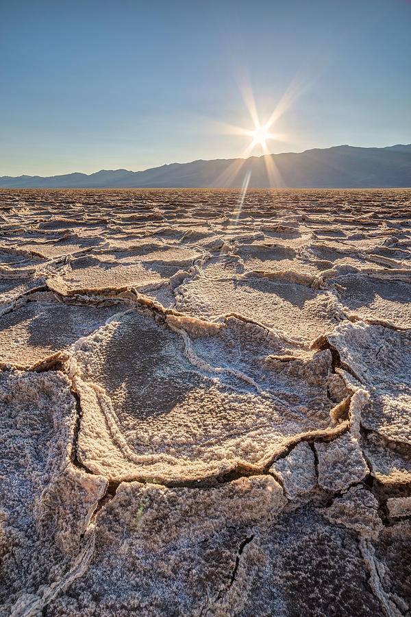 Badwater salt formation at sunset Photograph by Pierre Leclerc Photography