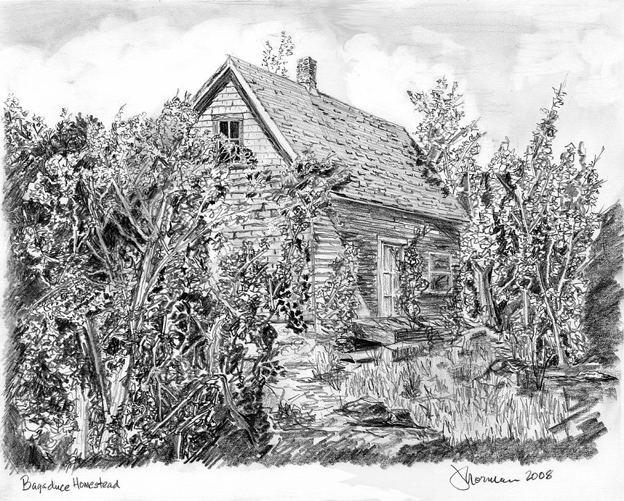 Architecture Painting - Bagaduce Homestead by Jim Norman