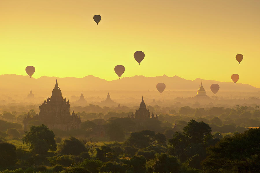 Bagan Pagoda Field Photograph by Natapong Supalertsophon