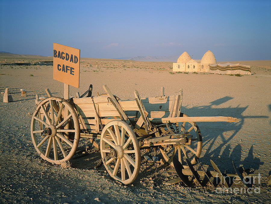 Bagdad Cafe Sign, Syria Photograph by Adam Sylvester