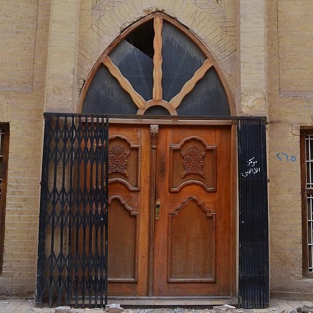 Irak Photograph - #baghdad #iraq #irak #door #old by Nawar Al-ani
