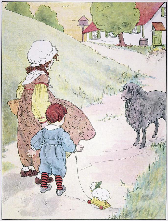 Bah Bah Black Sheep, 1916 Drawing by Granger