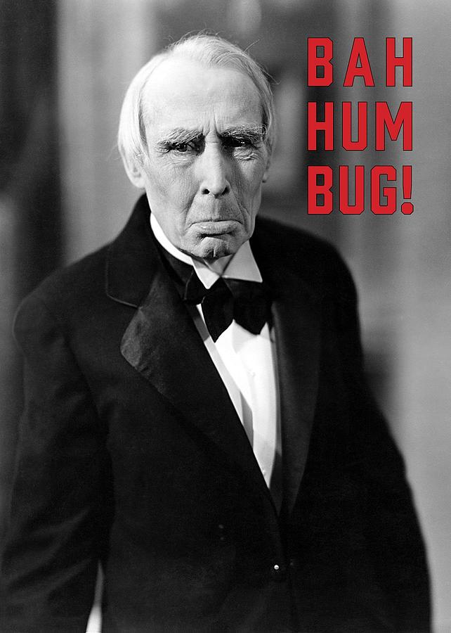 Bah Hum Bug Greeting Card Photograph by Communique Cards