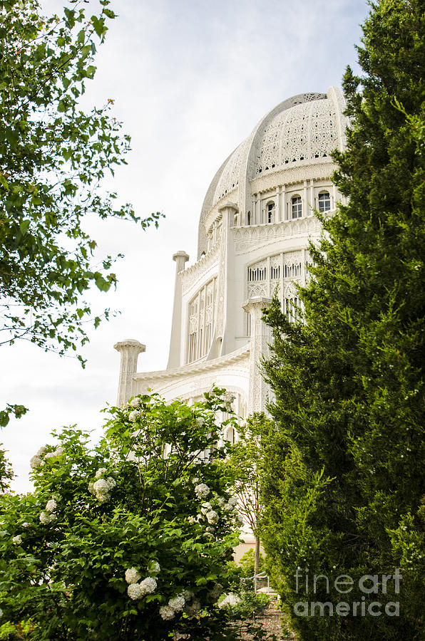 Architecture Photograph - Bahai House of Worship in Spring Wilmette Illinois by Deborah Smolinske