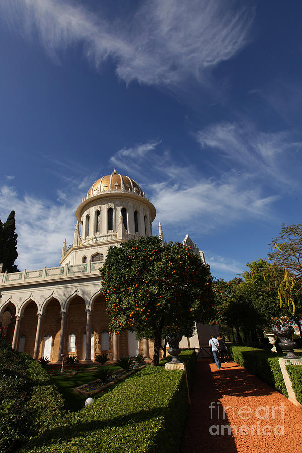 Bahai temple Haifa Photograph by Alon Meir