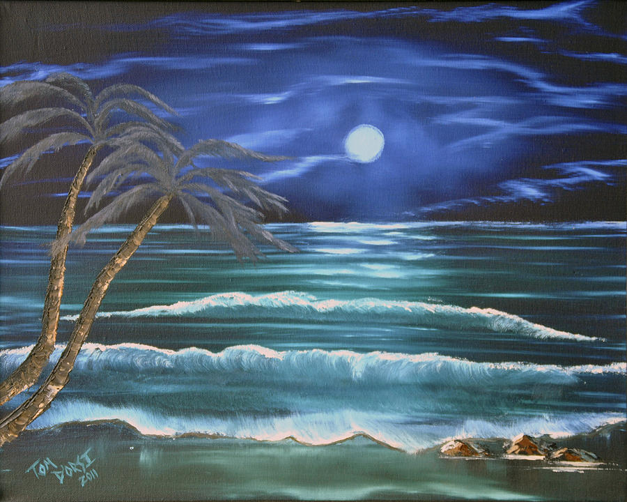Nature Painting - Bahama Blue by Thomas DOrsi