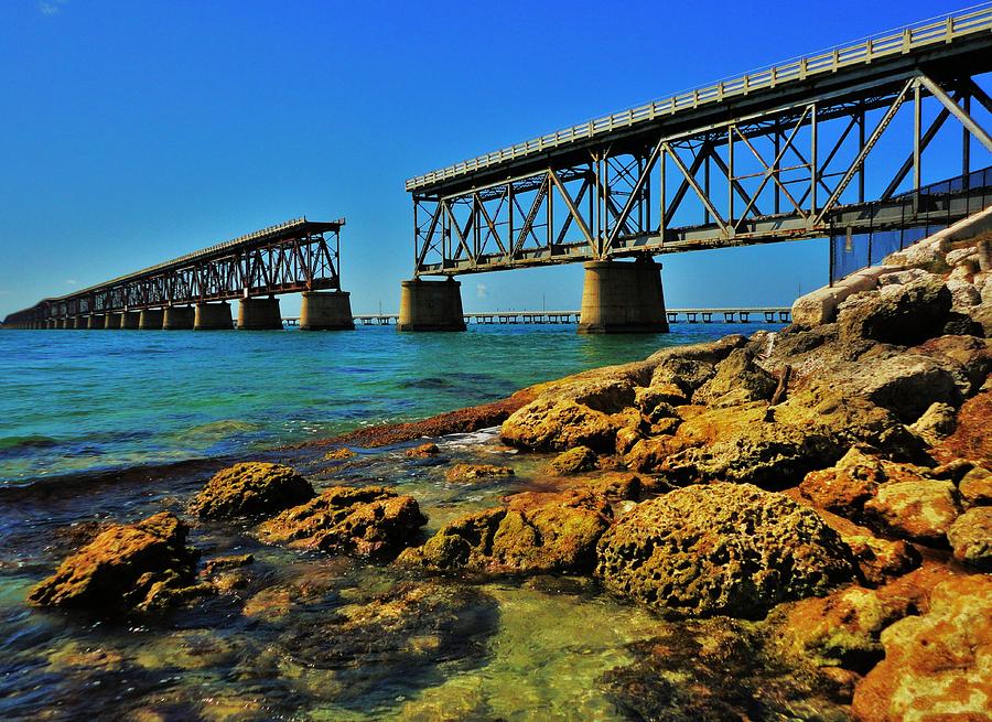 Bahia Honda Rail Bridge Photograph by Benjamin Yeager