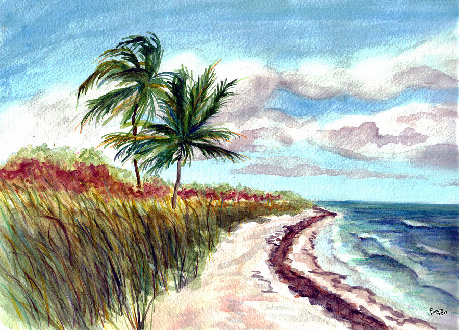 Bahia Honda State Park Painting by Clara Sue Beym