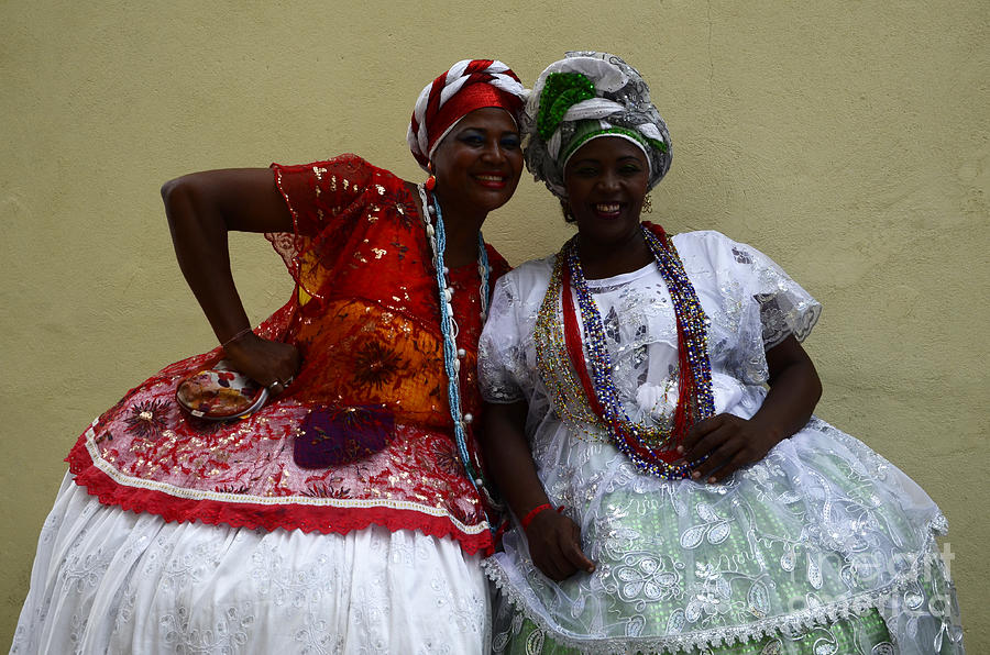 Bahian Ladies Of Salvador Brazil 3 Photograph by Bob Christopher - Fine ...