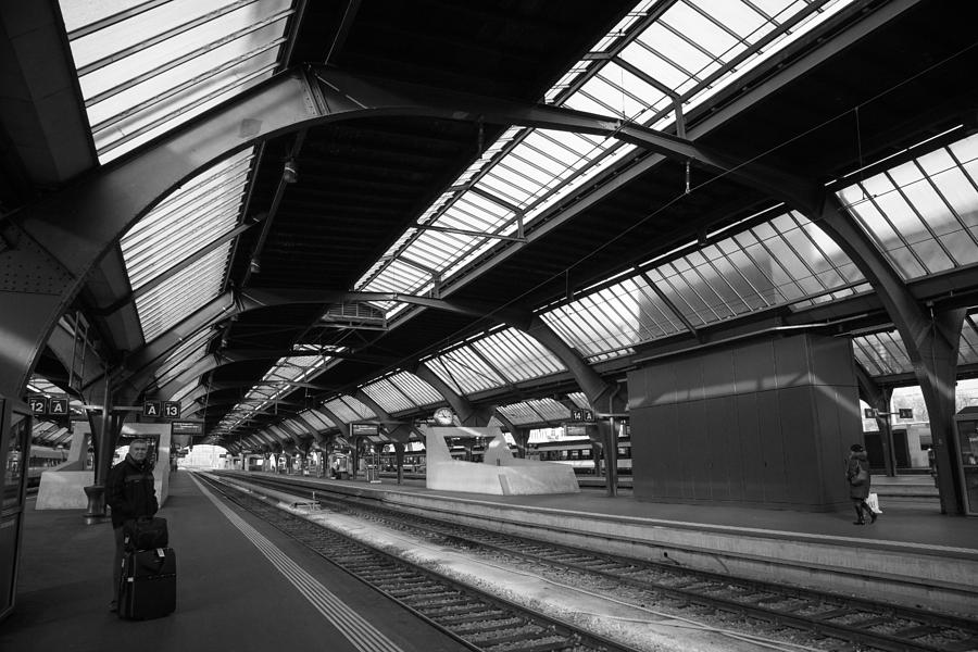 Bahnhof Zurich Photograph by Shirley Radabaugh