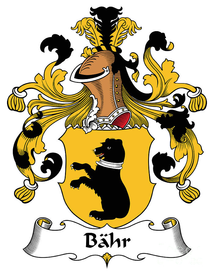 Bahr Coat of Arms German Digital Art by Heraldry - Pixels