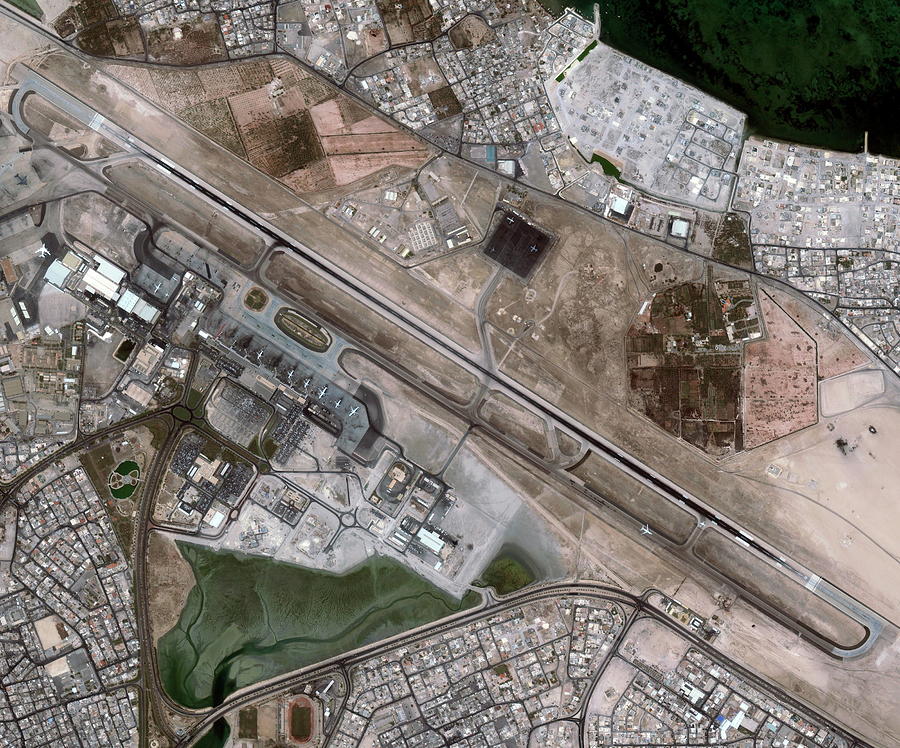 Bahrain International Airport Photograph by Geoeye/science Photo Library