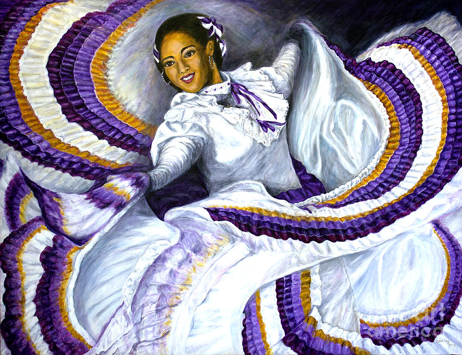 Baile Jalisco Painting by Pat Haley