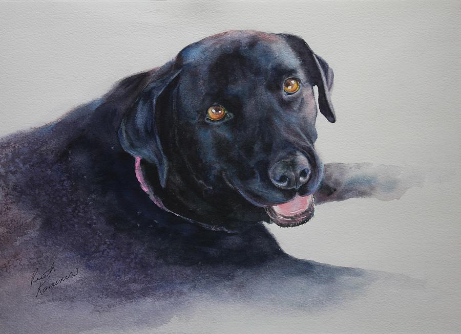Dog Painting - Bailey by Ruth Kamenev