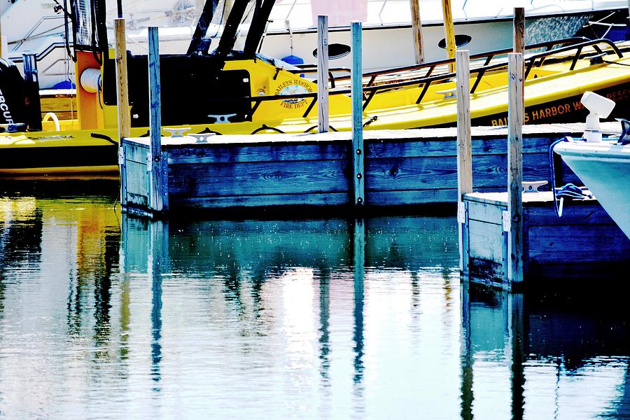 Boat Photograph - Baileys Harbor Water Rescue by Karen Majkrzak