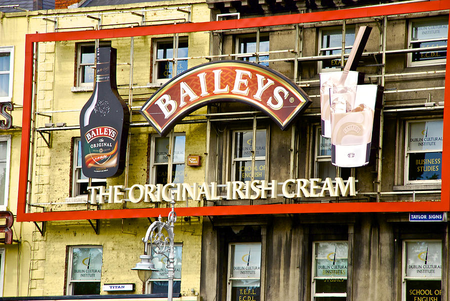 Sign Photograph - Baileys Irish Cream by Norma Brock