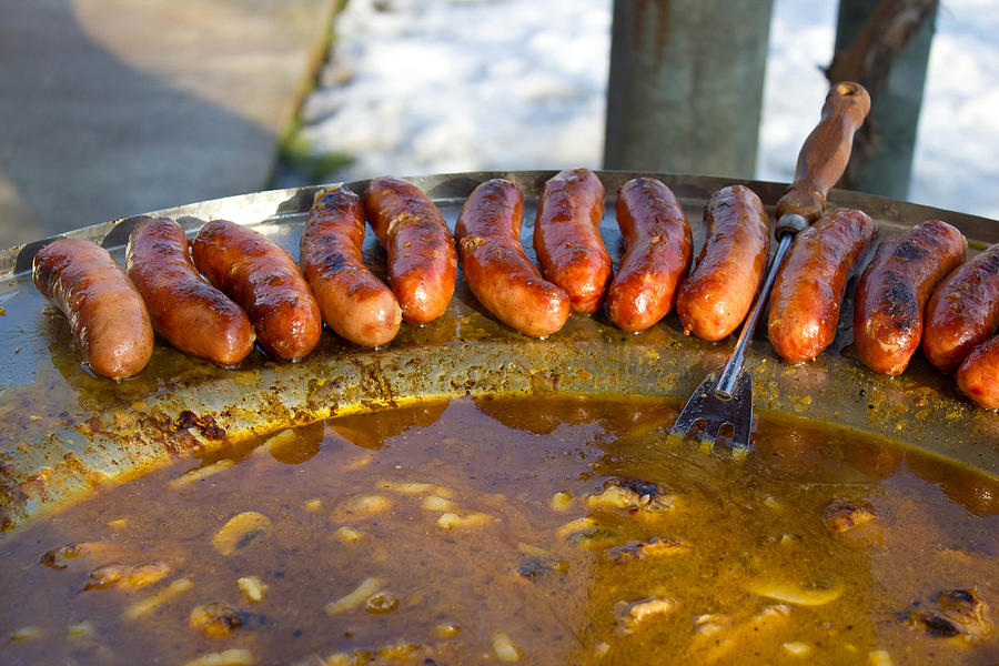 Baked sausages in traditional dish kotlovina Photograph by Brch Photography