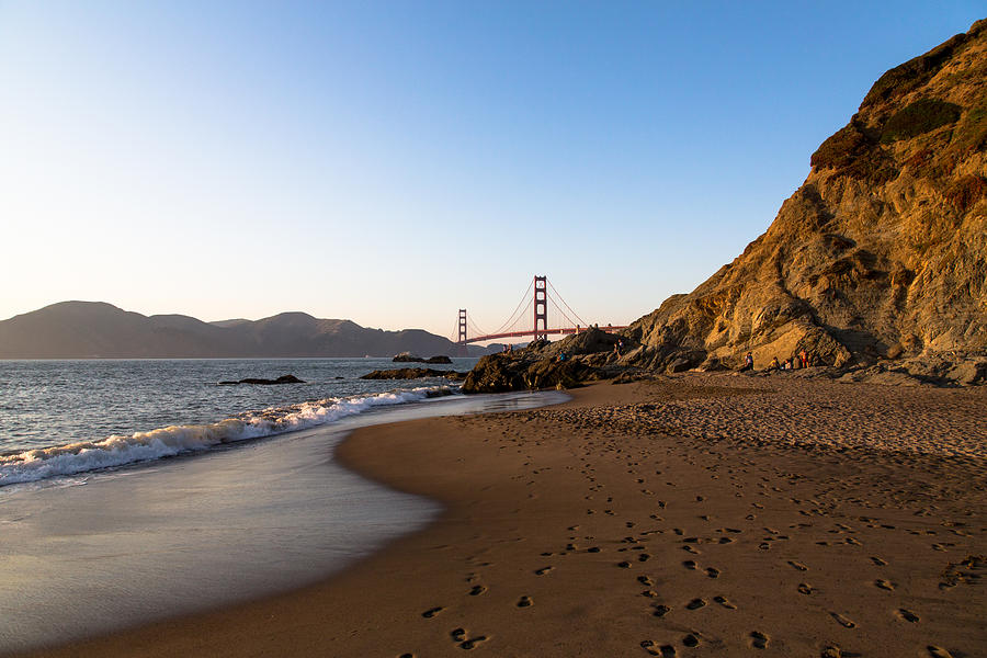 Baker Beach Footprints Photograph by John Daly