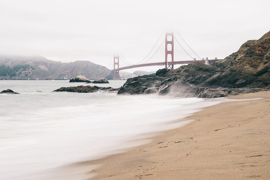 Golden Gate Bridge Photograph - Baker Beach by Nastasia Cook