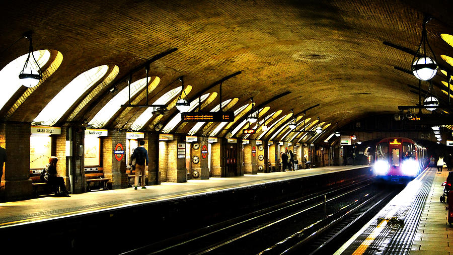 London Photograph - Baker Street London Underground by Mark Rogan