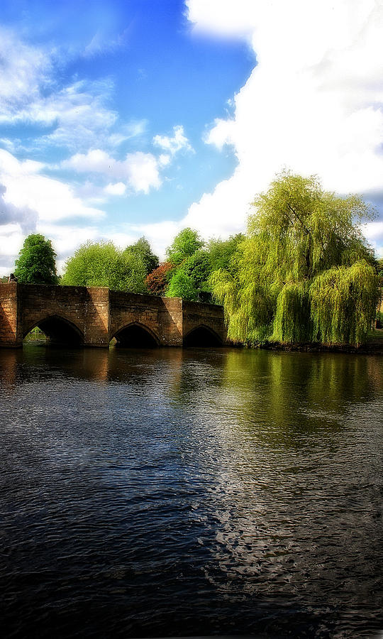 Tree Photograph - Bakewell Bridge - Over The River Wye - Peak District - England by Doc Braham