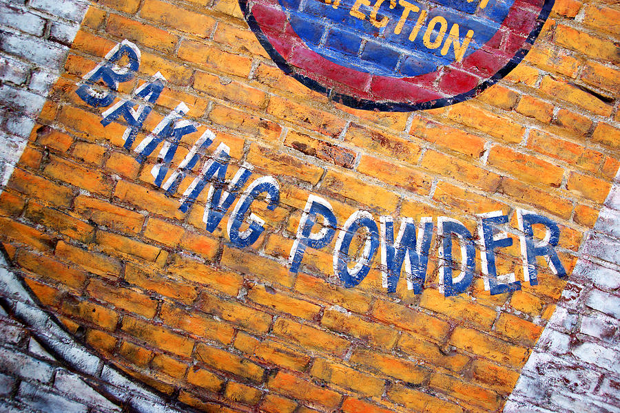 Baking Powder Ghost Sign Photograph by Daniel Woodrum