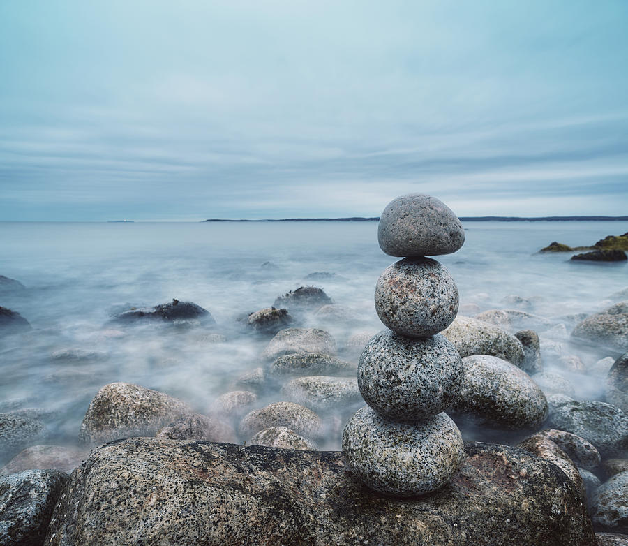 Balance Of Stones Photograph by Shaunl