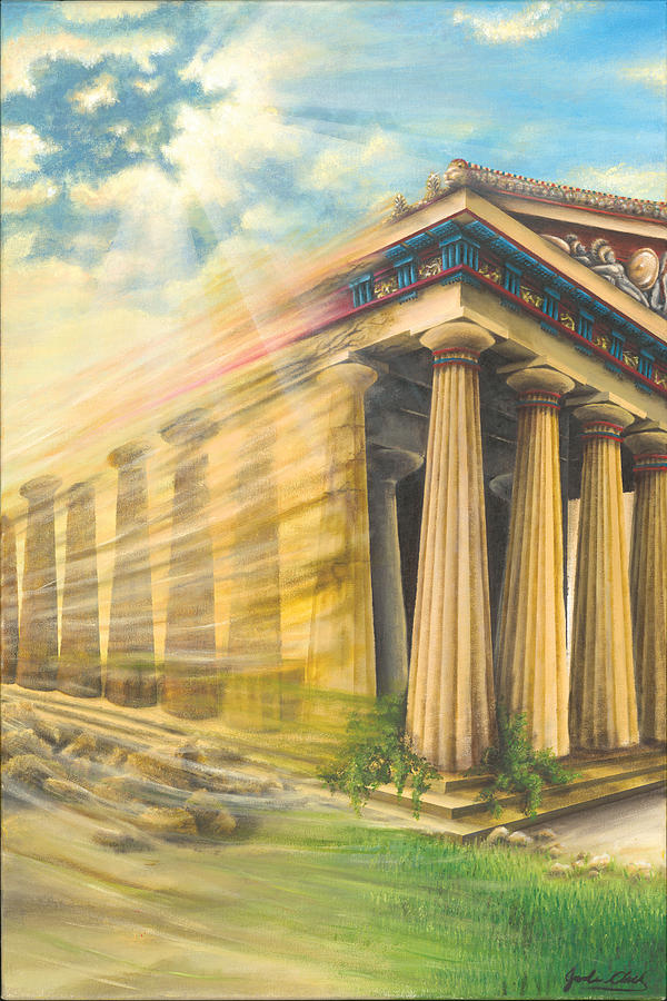Greek Painting - Balance of Time by Jade Clark