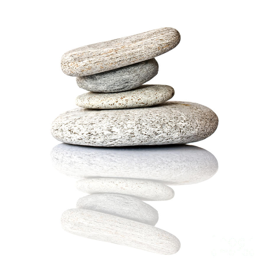 Pebbles Photograph - Balanced by Delphimages Photo Creations