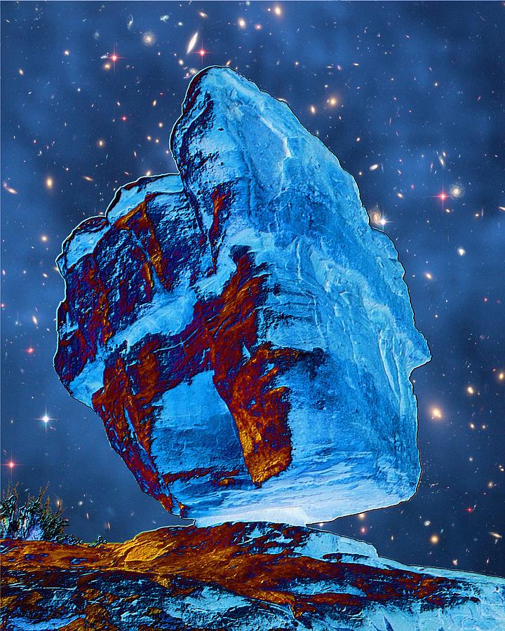 Balanced Rock Against Deep Space Photograph by Lanita Williams