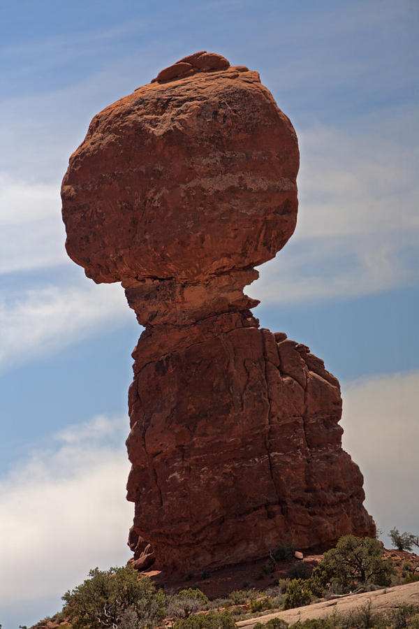 Nature Photograph - Balanced Rock at Arches National Park by Gregory Scott
