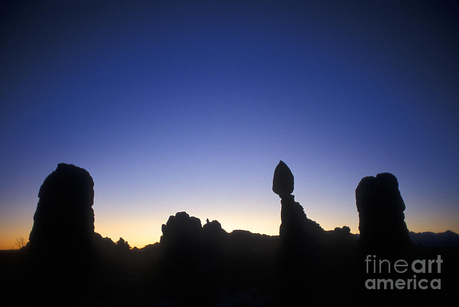 Balanced Rock at Sunrise Photograph by Jim West