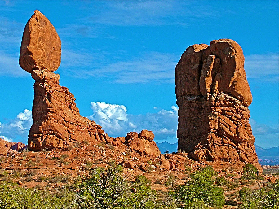 Balanced Rock in Arches National Park-Utah  Photograph by Ruth Hager