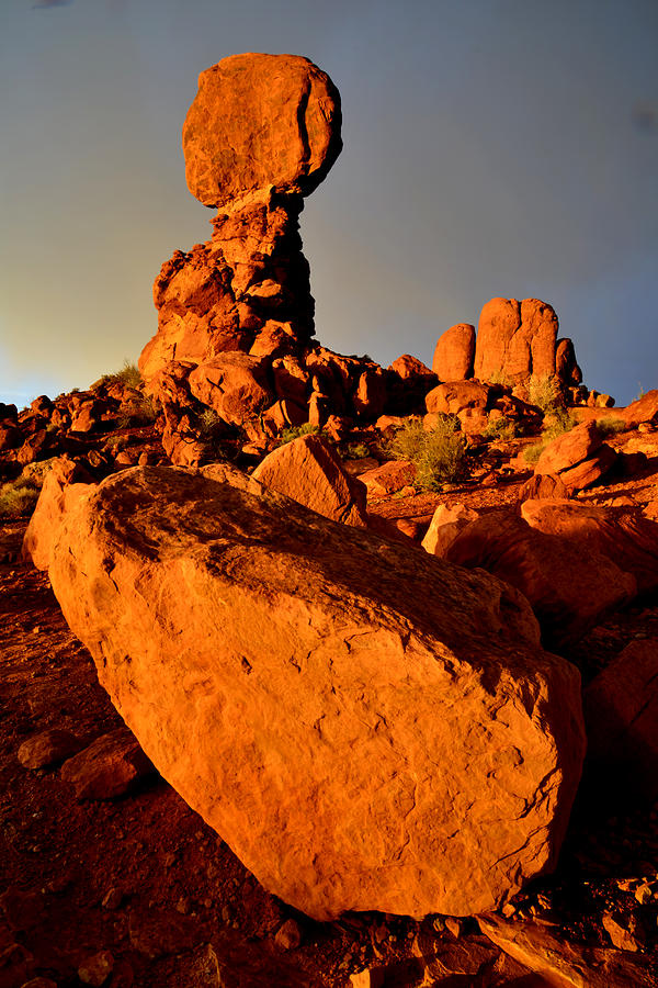 Balanced Rock Sunset Photograph by Ray Mathis