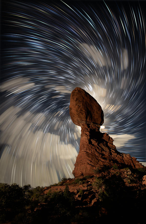 Arches National Park Photograph - Balanced Rock Vortex by Mike Berenson