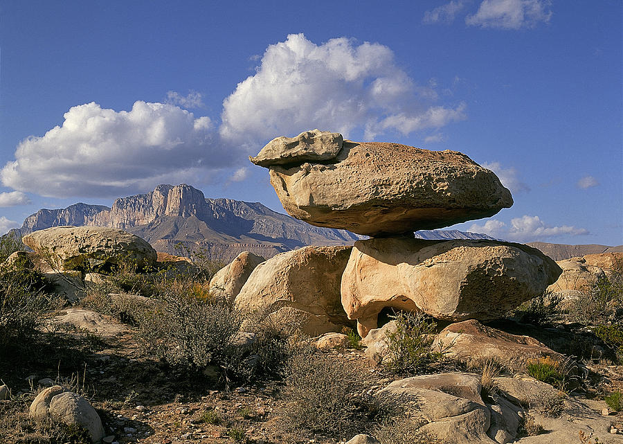 Balanced Rocks In Guadalupe Photograph by Buddy Mays