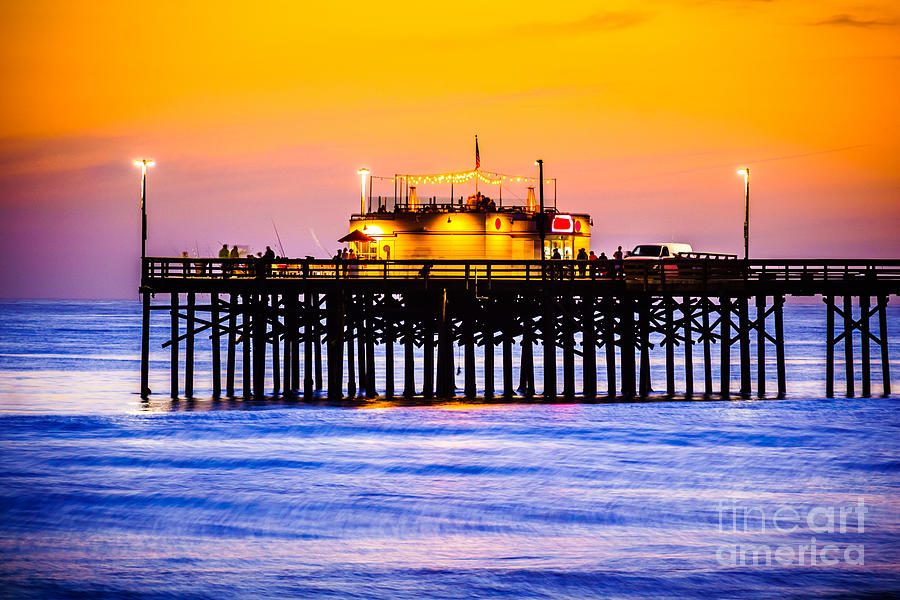 Balboa Pier At Sunset Picture Photograph