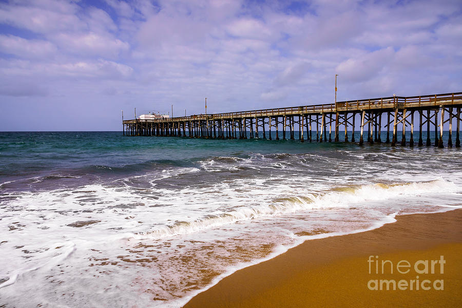 Newport Beach Photograph - Balboa Pier in Newport Beach California by Paul Velgos
